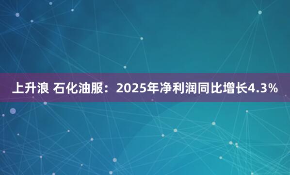 上升浪 石化油服：2025年净利润同比增长4.3%