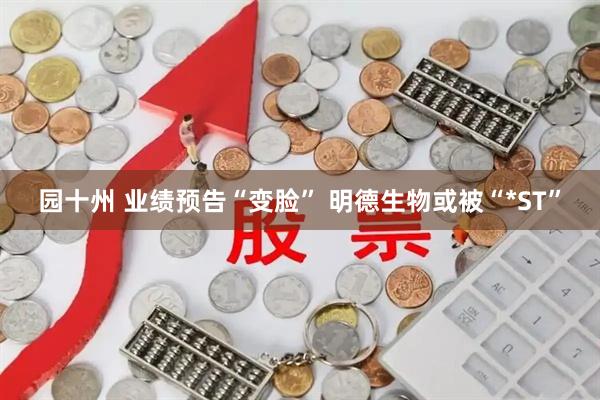 园十州 业绩预告“变脸” 明德生物或被“*ST”