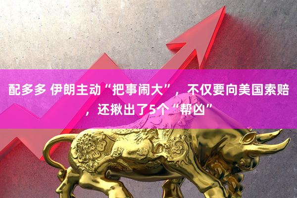 配多多 伊朗主动“把事闹大”，不仅要向美国索赔，还揪出了5个“帮凶”